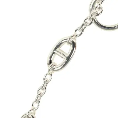 HERMÈS Hermes Farandole Rope Necklace 80cm Sterling Silver Hardware | Thumbnail 5