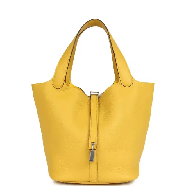 HERMÈS Hermes Picotin Lock 22 Sun Clemence Palladium Hardware