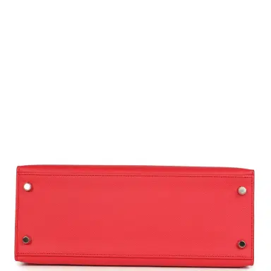 HERMÈS Pre-owned Hermes Kelly Sellier 28 Bougainvillea Epsom Palladium Hardware | Thumbnail 6