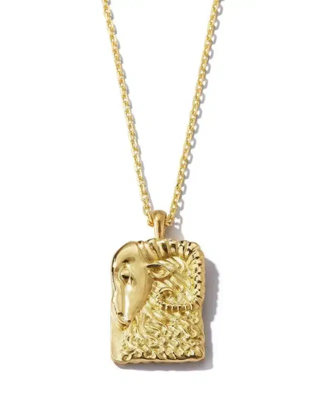 Diamond Aries Pendant Necklace