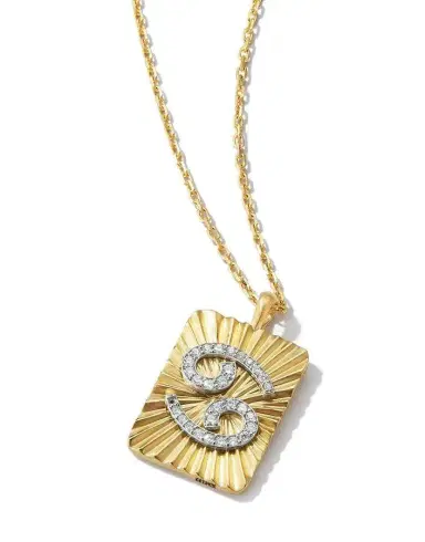 DAVID WEBB Diamond Cancer Pendant Necklace | Thumbnail 3 DAVID WEBB Diamond Cancer Pendant Necklace | Thumbnail 3