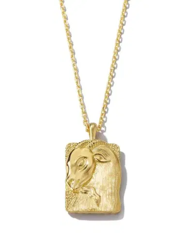 DAVID WEBB Diamond Capricorn Zodiac Pendant Necklace | Thumbnail 1 DAVID WEBB Diamond Capricorn Zodiac Pendant Necklace | Thumbnail 1