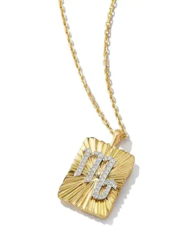 DAVID WEBB Diamond Scorpio Zodiac Pendant Necklace | Thumbnail 3 DAVID WEBB Diamond Scorpio Zodiac Pendant Necklace | Thumbnail 3