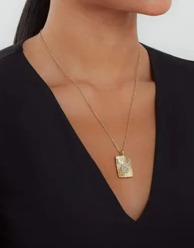 DAVID WEBB Diamond Taurus Zodiac Pendant Necklace | Thumbnail 2 DAVID WEBB Diamond Taurus Zodiac Pendant Necklace | Thumbnail 2