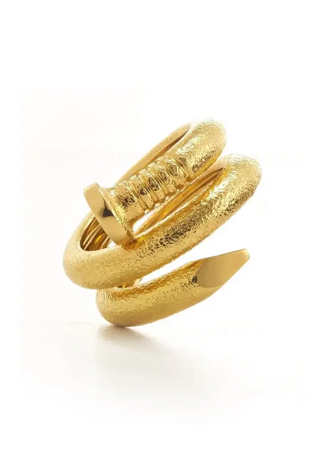 Hammered Nail Ring