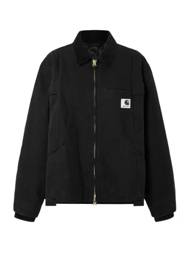 Sacai + Carhartt Wip Duck Oversized Corduroy-trimmed Appliquéd Cotton-canvas Jacket | Thumbnail 1 Sacai + Carhartt Wip Duck Oversized Corduroy-trimmed Appliquéd Cotton-canvas Jacket | Thumbnail 1