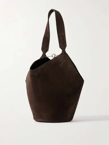 Khaite Lotus Small Suede Tote | Thumbnail 3 Khaite Lotus Small Suede Tote | Thumbnail 3