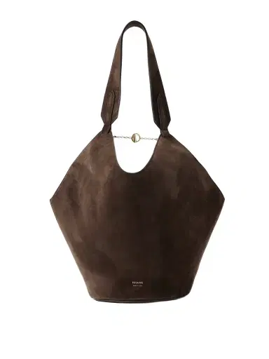 Khaite Lotus Small Suede Tote | Thumbnail 1 Khaite Lotus Small Suede Tote | Thumbnail 1