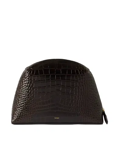 TOTEME Croc-effect Leather Clutch | Thumbnail 1