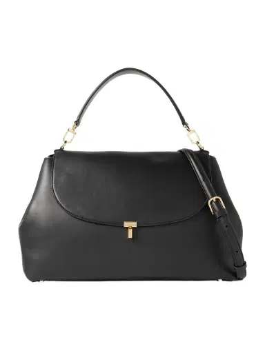 TOTEME T-lock Large Leather Shoulder Bag | Thumbnail 1 TOTEME T-lock Large Leather Shoulder Bag | Thumbnail 1