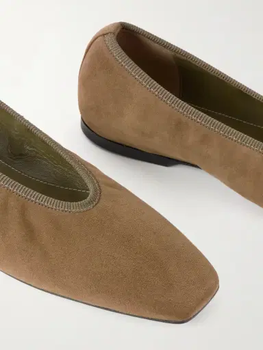 TOTEME Minimalist Suede Ballet Flats | Thumbnail 4 TOTEME Minimalist Suede Ballet Flats | Thumbnail 4