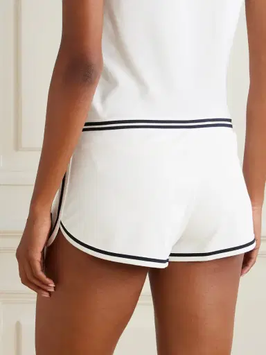 Tory Sport Striped Stretch-piqué Tennis Shorts | Thumbnail 3 Tory Sport Striped Stretch-piqué Tennis Shorts | Thumbnail 3