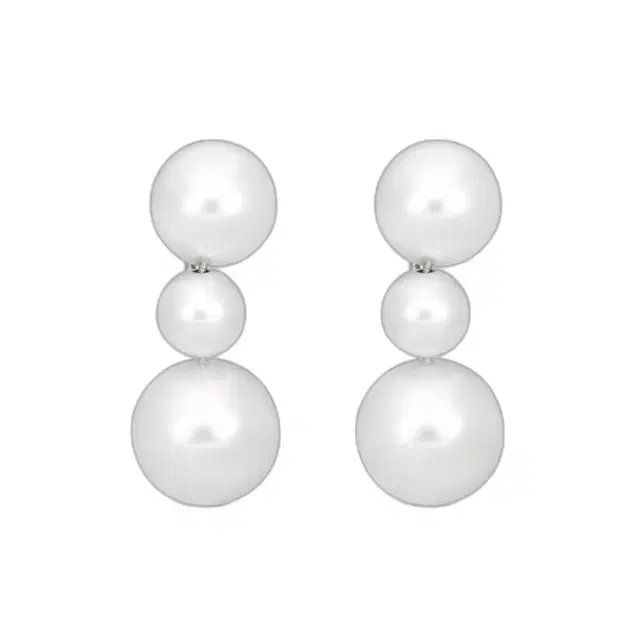 ASSAEL Assael 18K White Gold South Sea Cultured Pearl Connector Earrings by The Solist