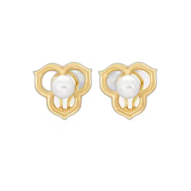 ASSAEL Assael Angela Cummings 18K Yellow Gold Akoya Pearl Open Petal Earrings by The Solist | Thumbnail 1