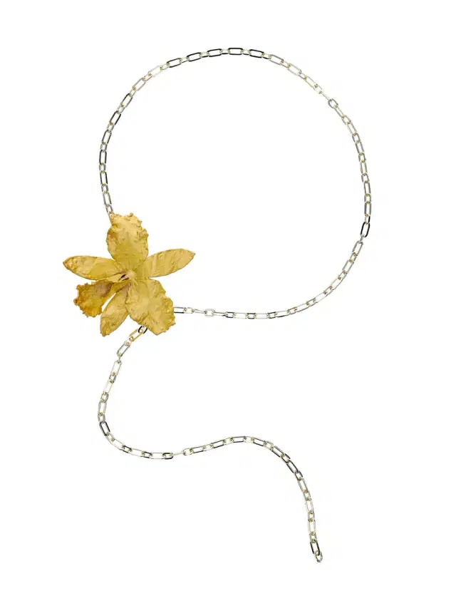 Cattleya Orchid Chain Belt