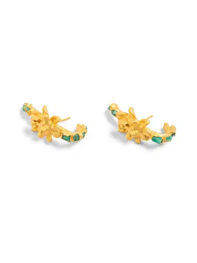 ALMA Sigmatoxtalis and Rough Emerald Studs | Thumbnail 2 ALMA Sigmatoxtalis and Rough Emerald Studs | Thumbnail 2