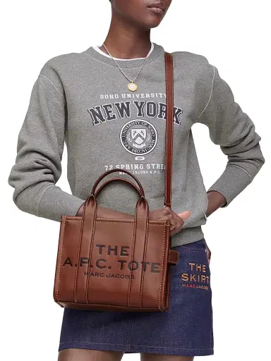 Marc Jacobs x A.P.C. Women's The A. P.C. x Marc Jacobs Small Leather Tote Bag - Hazelnut | Thumbnail 1 Marc Jacobs x A.P.C. Women's The A. P.C. x Marc Jacobs Small Leather Tote Bag - Hazelnut | Thumbnail 1
