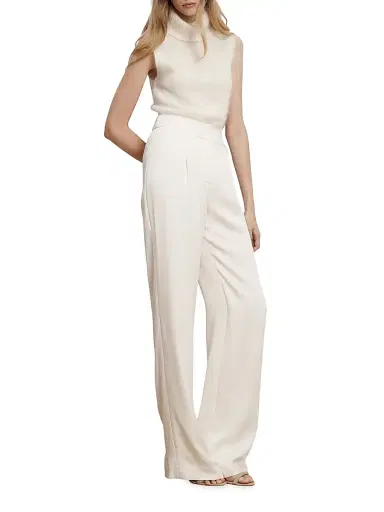 Veronica Beard Women's Robinne Pleated Pants - Dove | Thumbnail 2