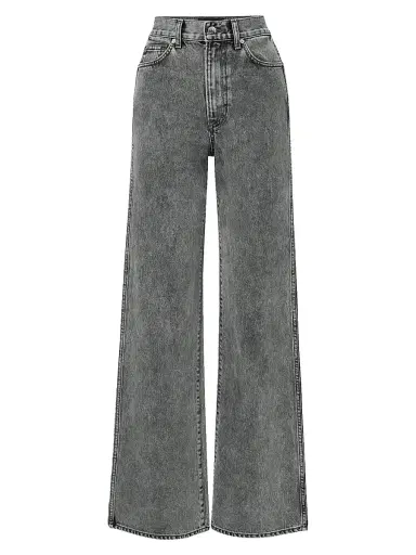 Veronica Beard Women's Taylor Acid Wash High-Rise Wide-Leg Jeans | Thumbnail 1