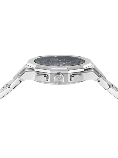FERRAGAMO Men's Ferragamo Edge Chronograph Stainless Steel Bracelet Watch/42MM - Stainless Steel Blue Dial | Thumbnail 3