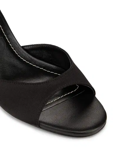 Staud Women's Bridgette Satin 55MM Mules - Black - Size 6 | Thumbnail 5 Staud Women's Bridgette Satin 55MM Mules - Black - Size 6 | Thumbnail 5