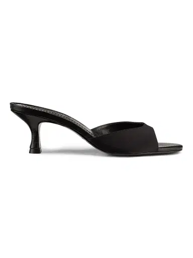 Staud Women's Bridgette Satin 55MM Mules - Black - Size 6 | Thumbnail 1 Staud Women's Bridgette Satin 55MM Mules - Black - Size 6 | Thumbnail 1