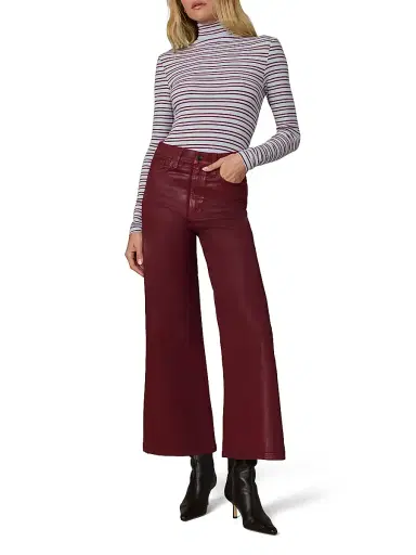 Joe's Jeans Women's The Mia Coated Wide-Leg Ankle Crop Jeans | Thumbnail 2 Joe's Jeans Women's The Mia Coated Wide-Leg Ankle Crop Jeans | Thumbnail 2