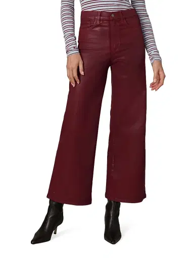 Joe's Jeans Women's The Mia Coated Wide-Leg Ankle Crop Jeans | Thumbnail 3 Joe's Jeans Women's The Mia Coated Wide-Leg Ankle Crop Jeans | Thumbnail 3