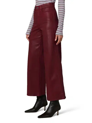 Joe's Jeans Women's The Mia Coated Wide-Leg Ankle Crop Jeans | Thumbnail 4 Joe's Jeans Women's The Mia Coated Wide-Leg Ankle Crop Jeans | Thumbnail 4