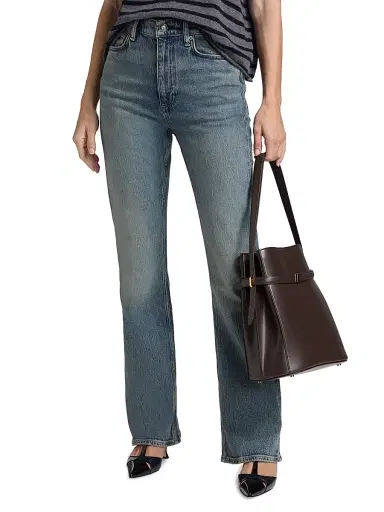 rag & bone Women's Peyton High-Rise Bootcut Jeans - Caswell | Thumbnail 3