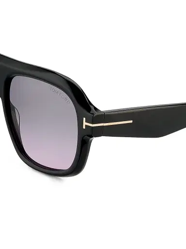 Tom Ford Women's Rhonda-02 56MM Pilot Sunglasses - Black Purple | Thumbnail 3