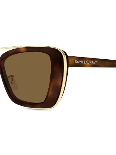 Saint Laurent Women's 50MM Rectangular Sunglasses | Thumbnail 4