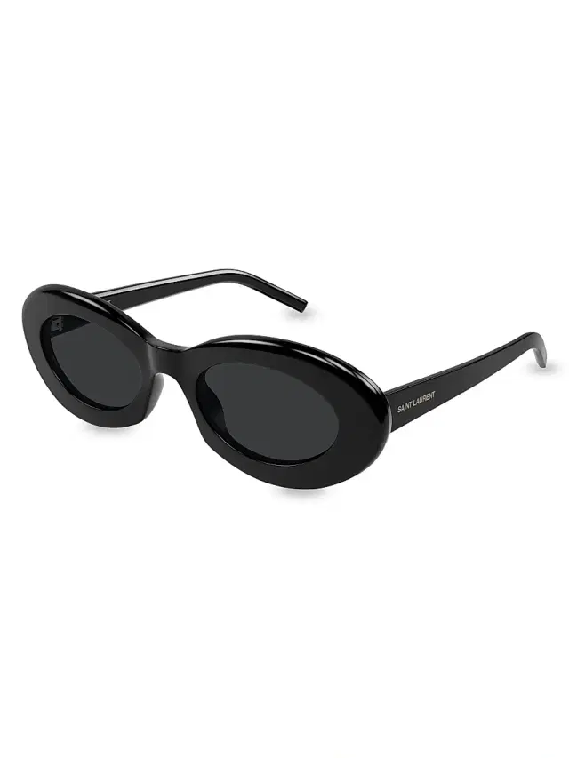 Saint Laurent Women's 52MM Oval Sunglasses - Black