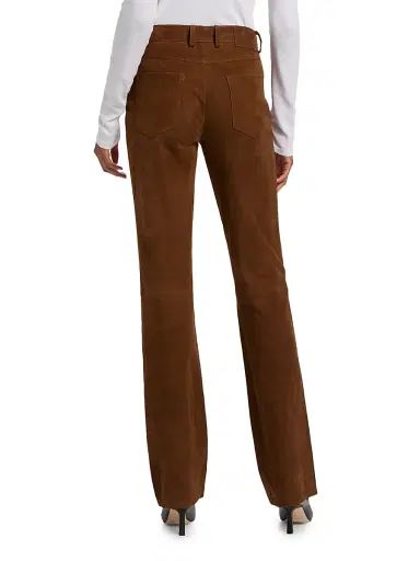 Ba&sh Women's Mossi Suede Trousers - Terre - Size XL | Thumbnail 5 Ba&sh Women's Mossi Suede Trousers - Terre - Size XL | Thumbnail 5