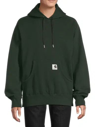 Sacai Men's x Carhartt WIP Cotton Jersey Hoodie - Green - Size XXL | Thumbnail 3 Sacai Men's x Carhartt WIP Cotton Jersey Hoodie - Green - Size XXL | Thumbnail 3