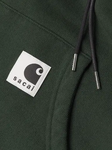 Sacai Men's x Carhartt WIP Cotton Jersey Hoodie - Green - Size XXL | Thumbnail 6 Sacai Men's x Carhartt WIP Cotton Jersey Hoodie - Green - Size XXL | Thumbnail 6