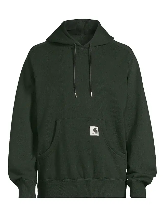 sacai Men's Sacai x Carhartt WIP Cotton Jersey Hoodie - Green