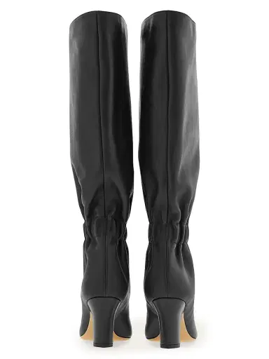 FERRAGAMO Women's Jannette 70MM Leather Block-Heel Boots - Nero | Thumbnail 5