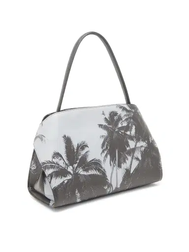 FERRAGAMO Women's Gancini Palm-Printed Leather Shoulder Bag - Optic White | Thumbnail 4 FERRAGAMO Women's Gancini Palm-Printed Leather Shoulder Bag - Optic White | Thumbnail 4