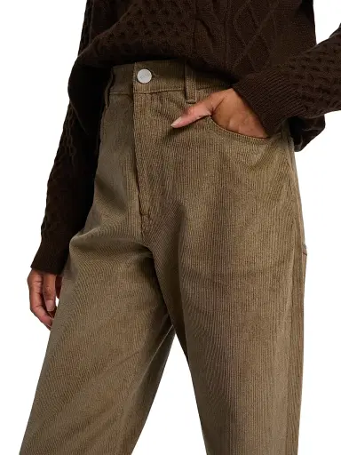 RÓHE Women's Relaxed Corduroy Trousers - Dark Sage - Size 12 | Thumbnail 6 RÓHE Women's Relaxed Corduroy Trousers - Dark Sage - Size 12 | Thumbnail 6