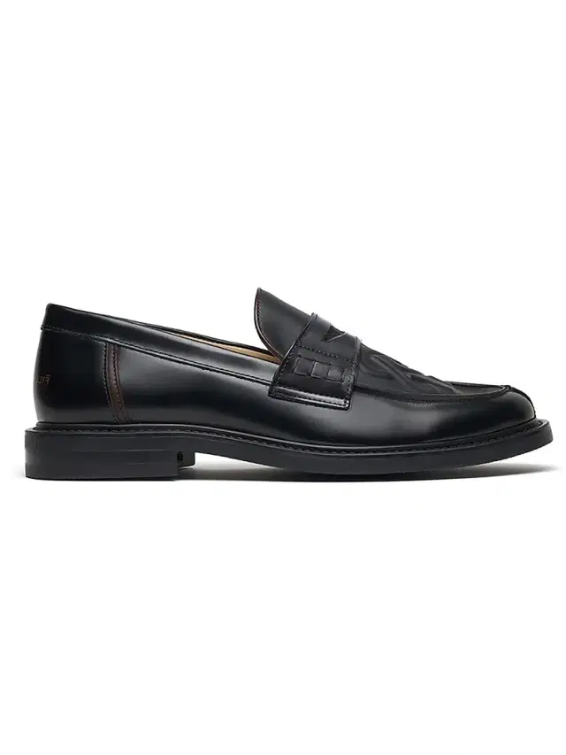 Men's Gowtu Leather Penny Loafers - Black