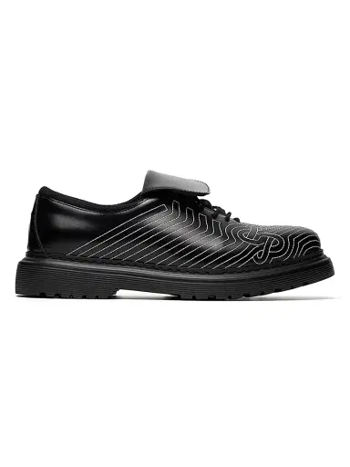 Filling Pieces Men's Derby Football Leather Shoes - Black | Thumbnail 1