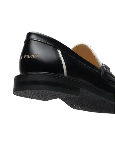 Filling Pieces Men's Vinyl Embroidered Leather Loafers | Thumbnail 3