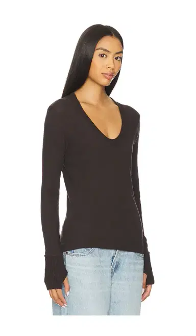 Enza Costa x REVOLVE X Revolve Cashmere Easy Cuffed U Top | Thumbnail 2