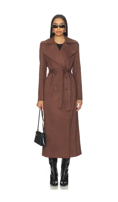 Bardot Kira Faux Suede Trench Coat | Thumbnail 2