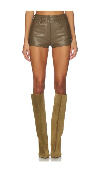 Norma Kamali High Waist Jean Short | Thumbnail 1 Norma Kamali High Waist Jean Short | Thumbnail 1
