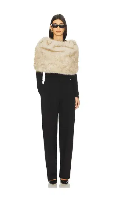 Nonchalant Label Pascale Faux Fur Shawl | Thumbnail 1