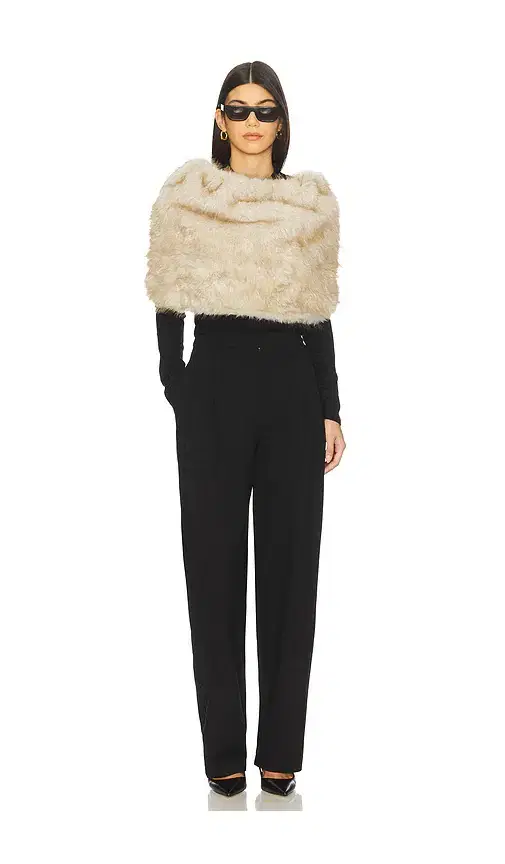 Nonchalant Label Pascale Faux Fur Shawl