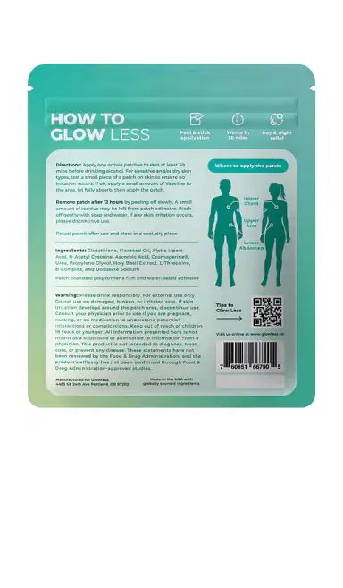 Glowless Alcohol Flush Patch 6 Pack | Thumbnail 2 Glowless Alcohol Flush Patch 6 Pack | Thumbnail 2