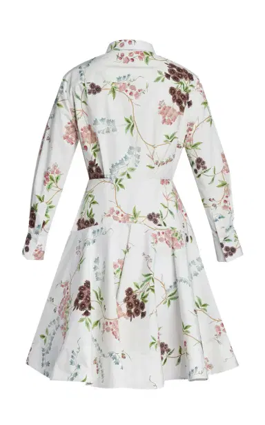 Erdem Floral Organic Cotton Mini Shirt Dress | Thumbnail 2